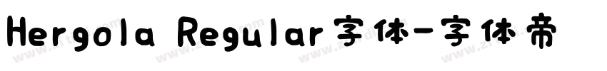 Hergola Regular字体字体转换